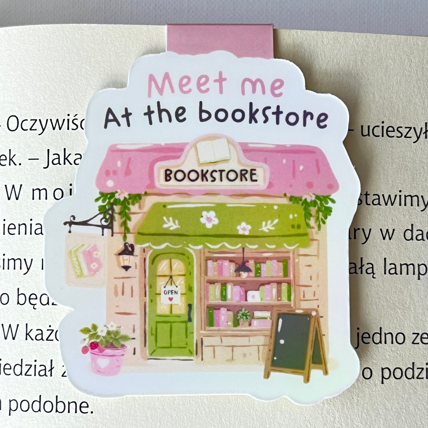 Zakładka magnetyczna MEET ME AT THE BOOKSTORE
