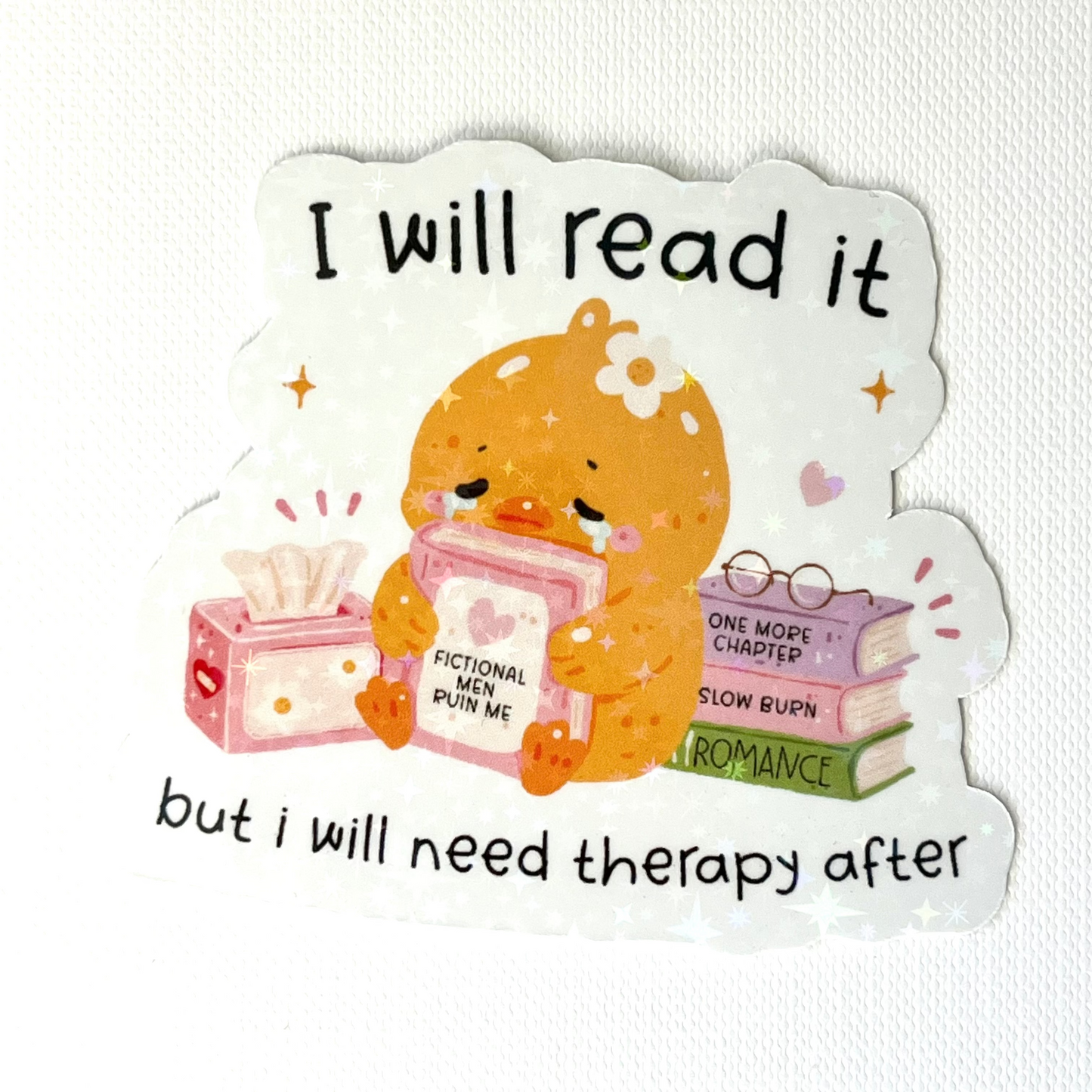 Naklejka Odklejka z serii DELULU - I WILL READ IT BUT...