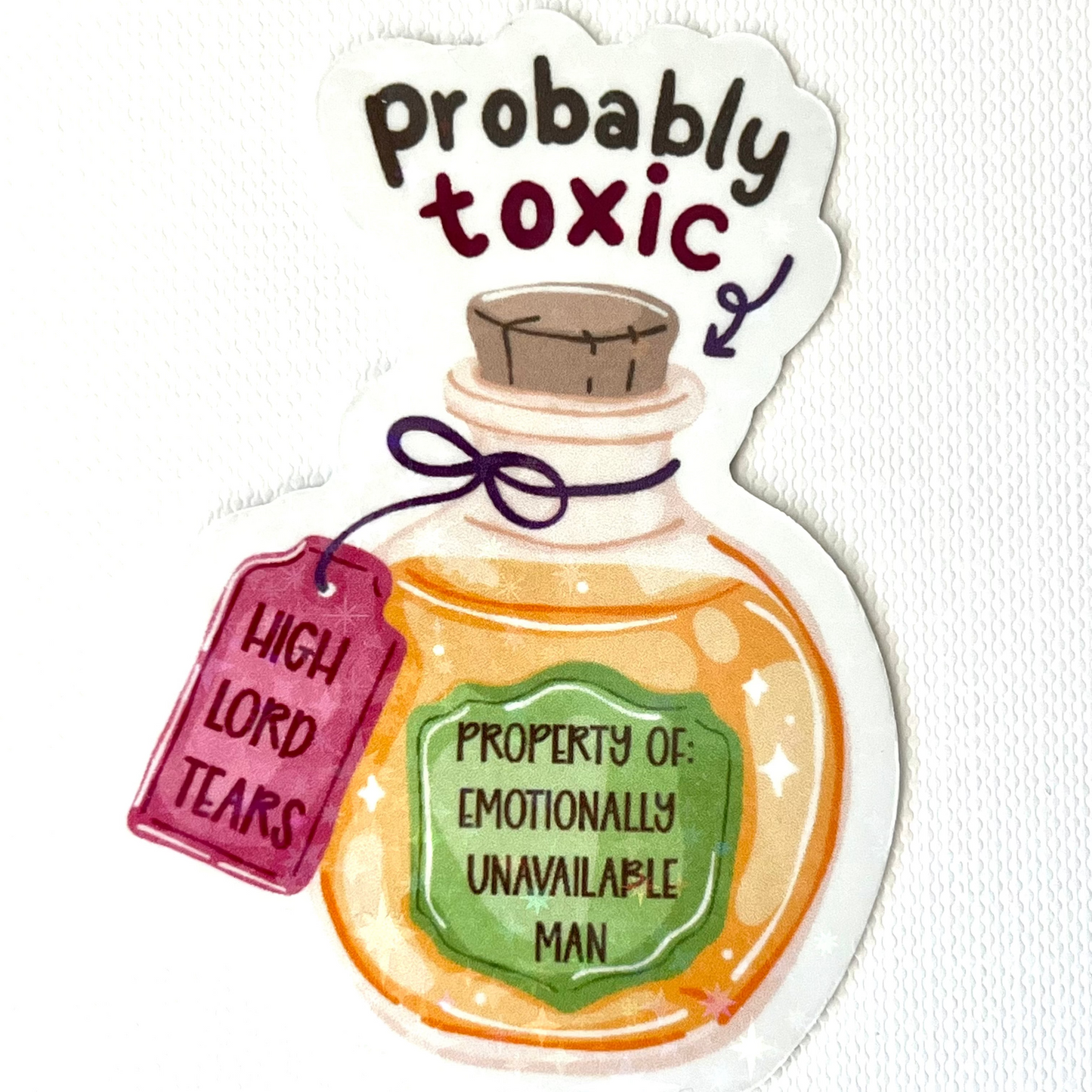Naklejka Odklejka z serii DELULU - PROBABLY TOXIC