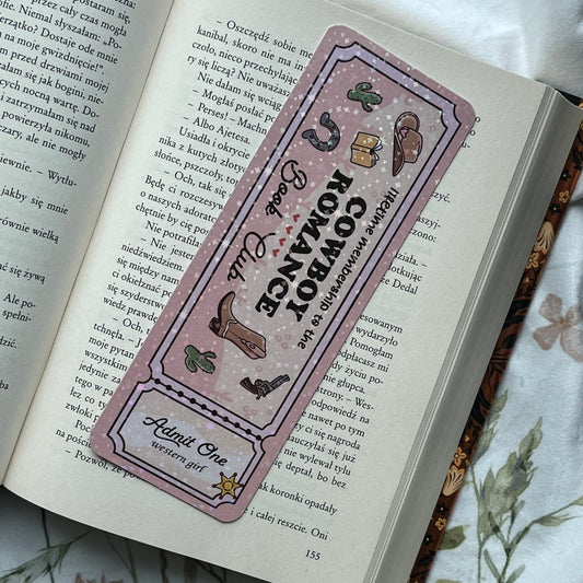 Zakładka papierowa COWBOY ROMANCE Book Club