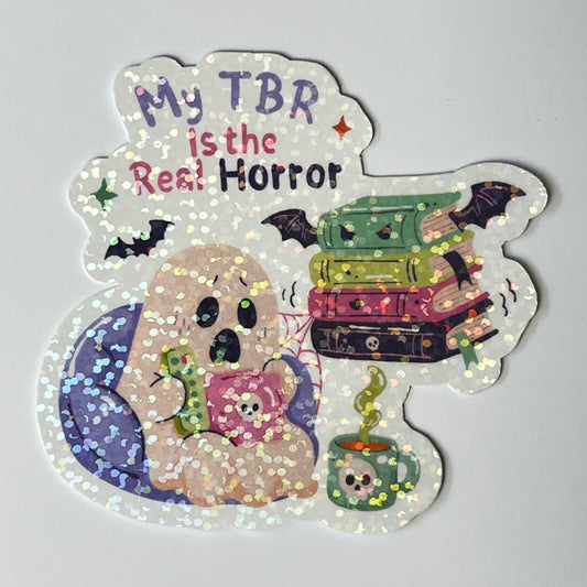 Naklejka Odklejka z serii SPOOKY DELULU - MY TBR IS THE REAL HORROR