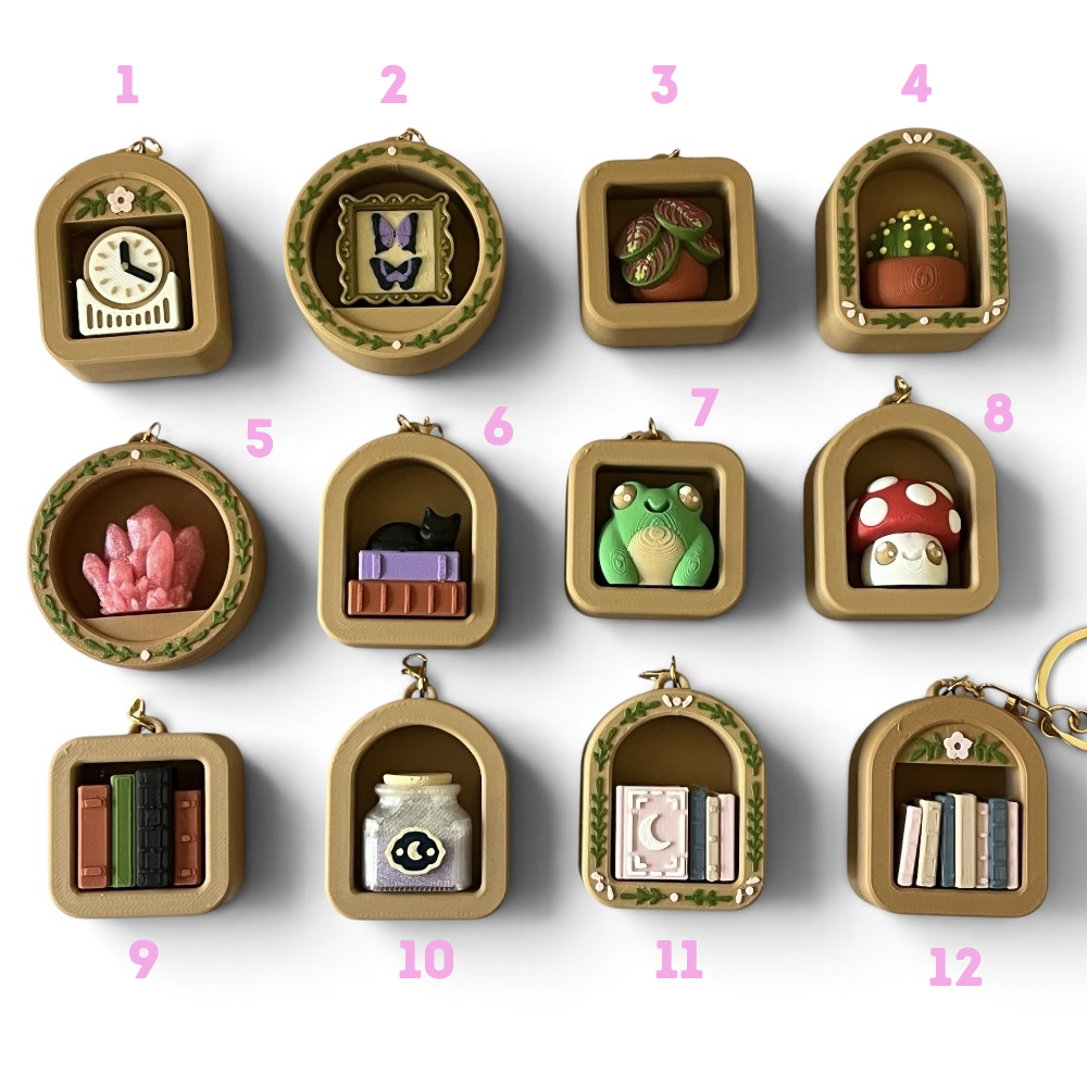 Mini biblioteczka – charms brelok fidget kliker dla miłośników książek