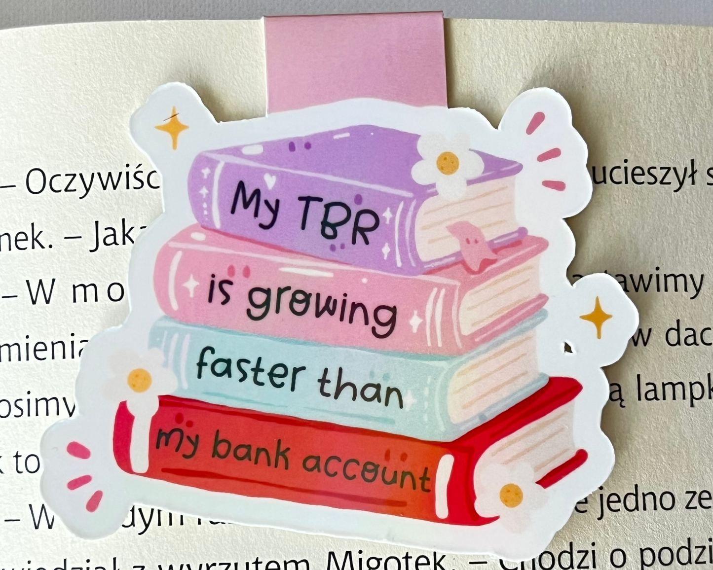 Zakładka magnetyczna MY TBR IS GROWING...