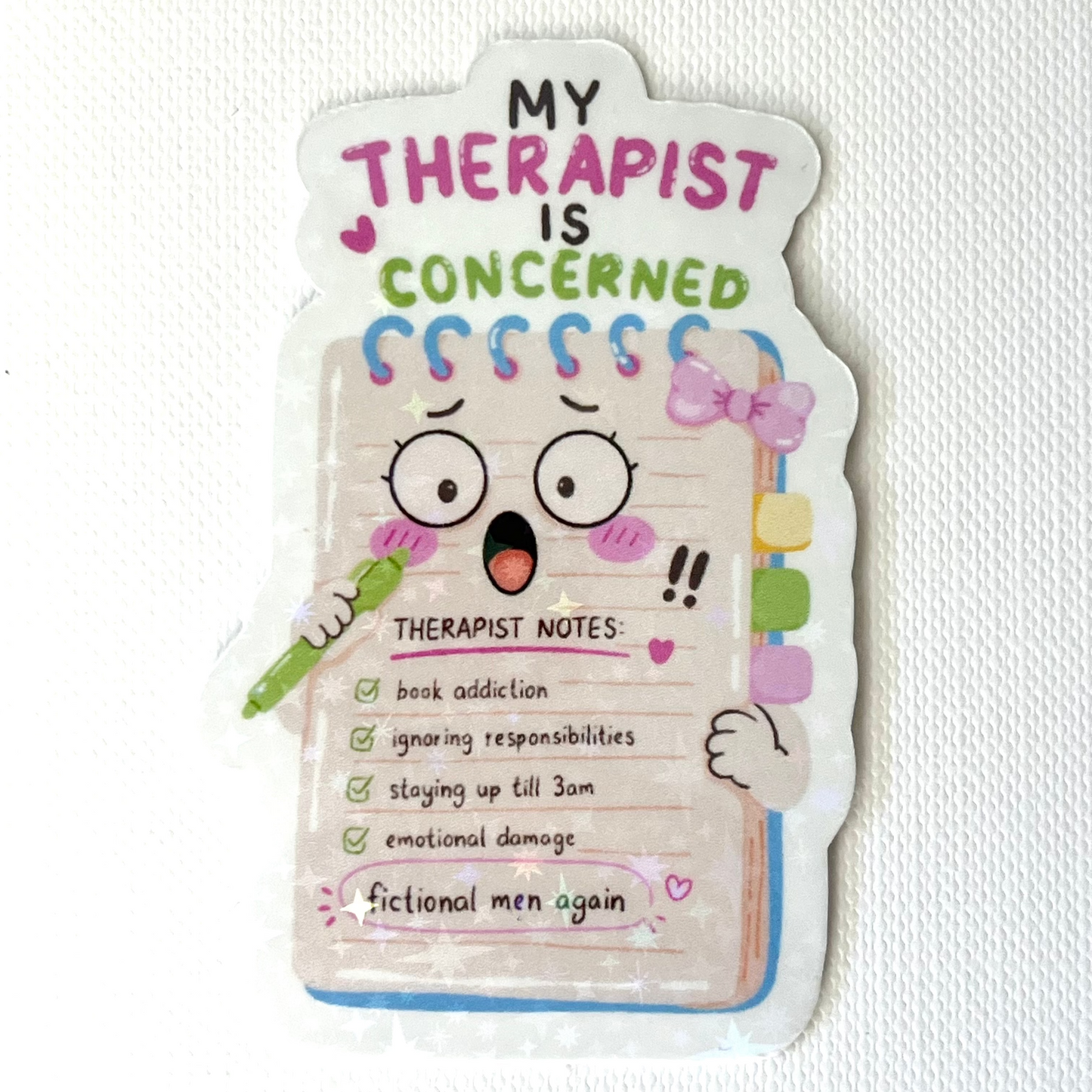 Naklejka Odklejka z serii DELULU - MY THERAPIST IS CONCERNED