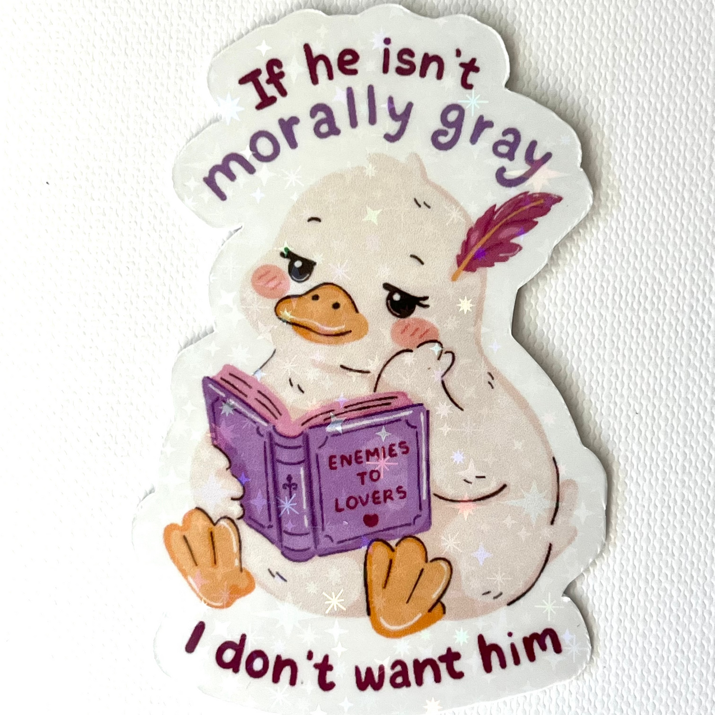 Naklejka Odklejka z serii DELULU - IF HE ISN'T MORALLY GRAY