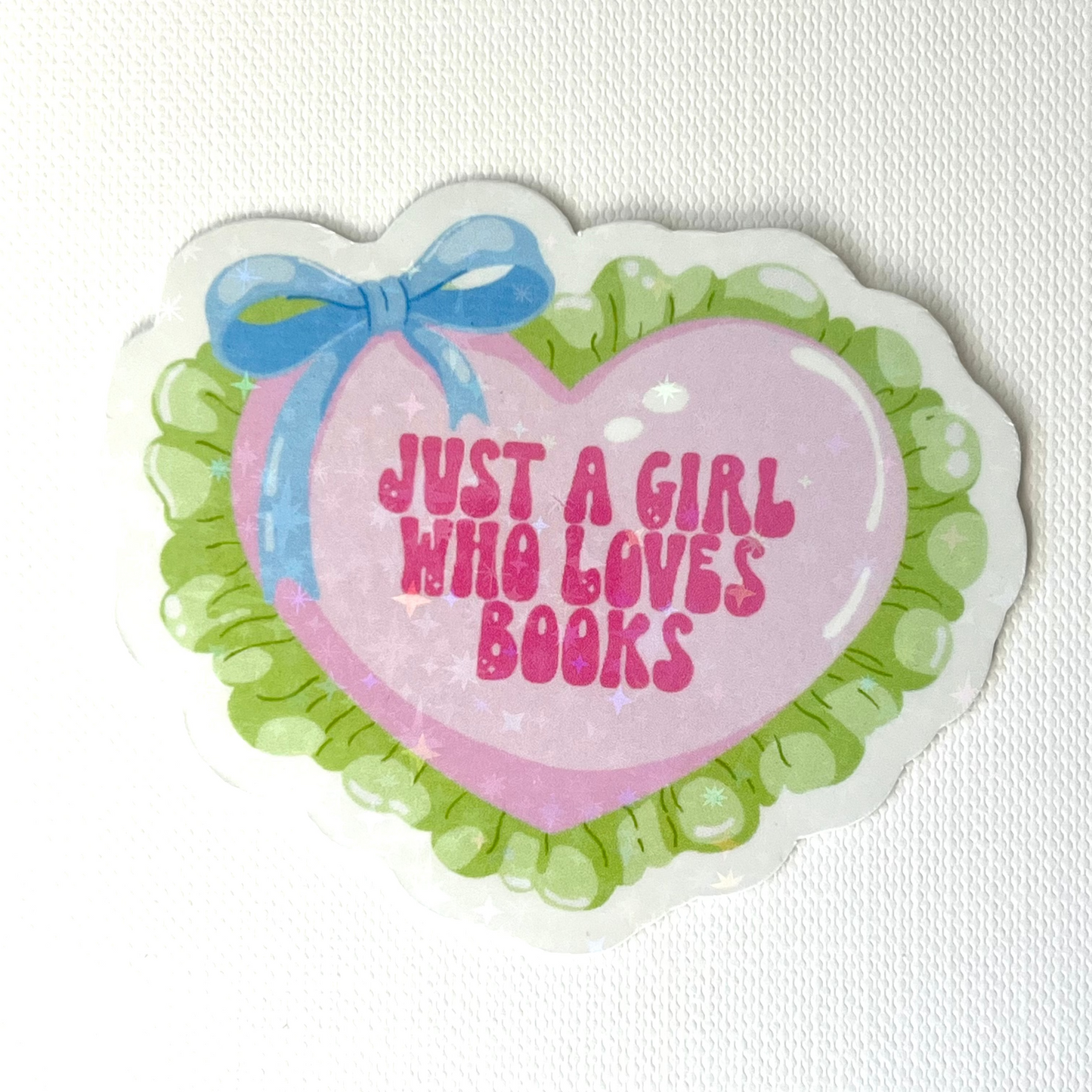 Naklejka Odklejka z serii DELULU - JUST A GIRL WHO LOVES BOOKS