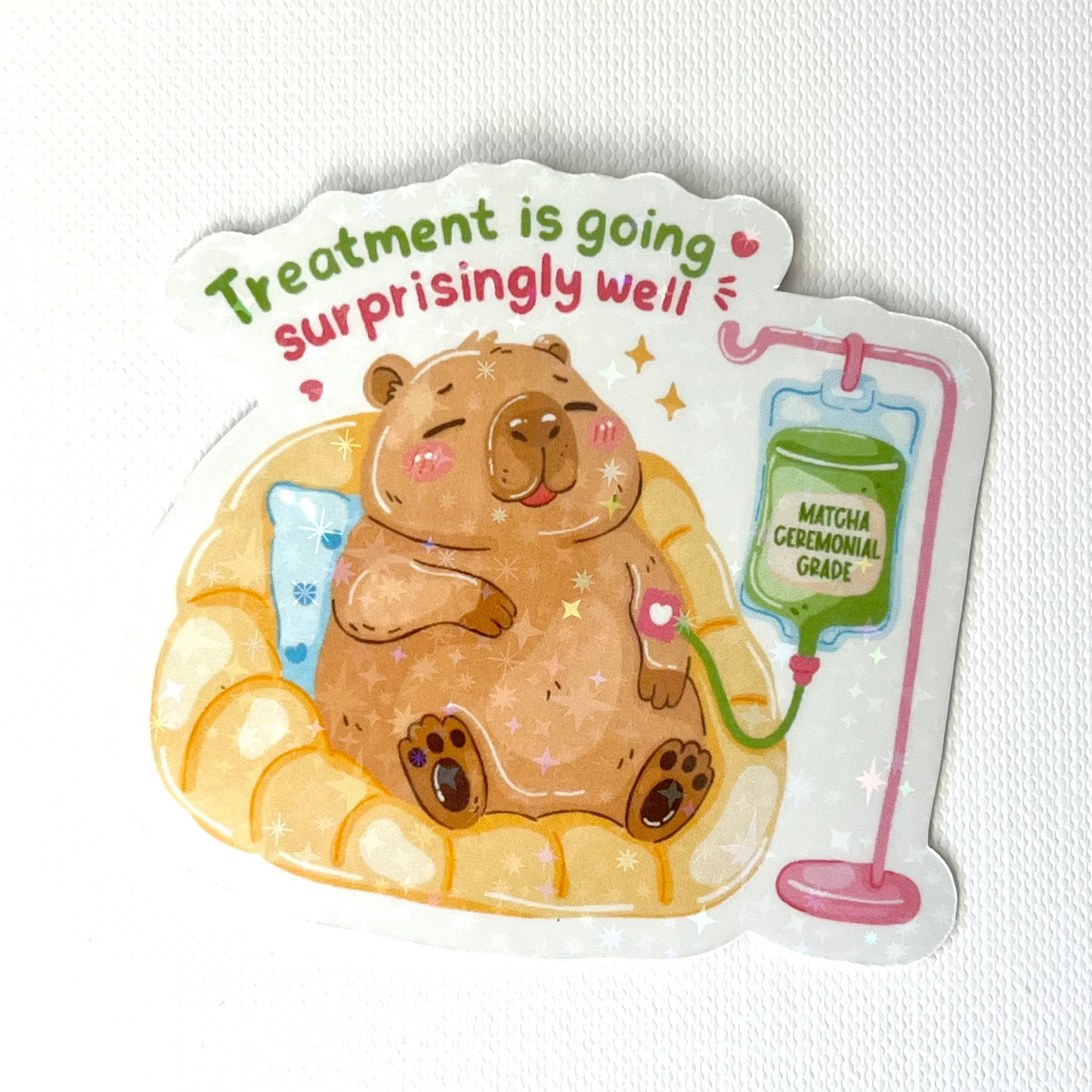 Naklejka Odklejka z serii DELULU - CAPYBARA WITH MACHA TREATMENT