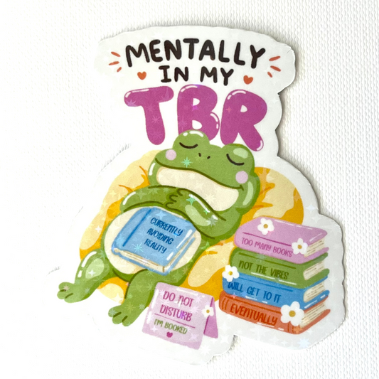 Naklejka Odklejka z serii DELULU - MENTALLY IN MY TBR
