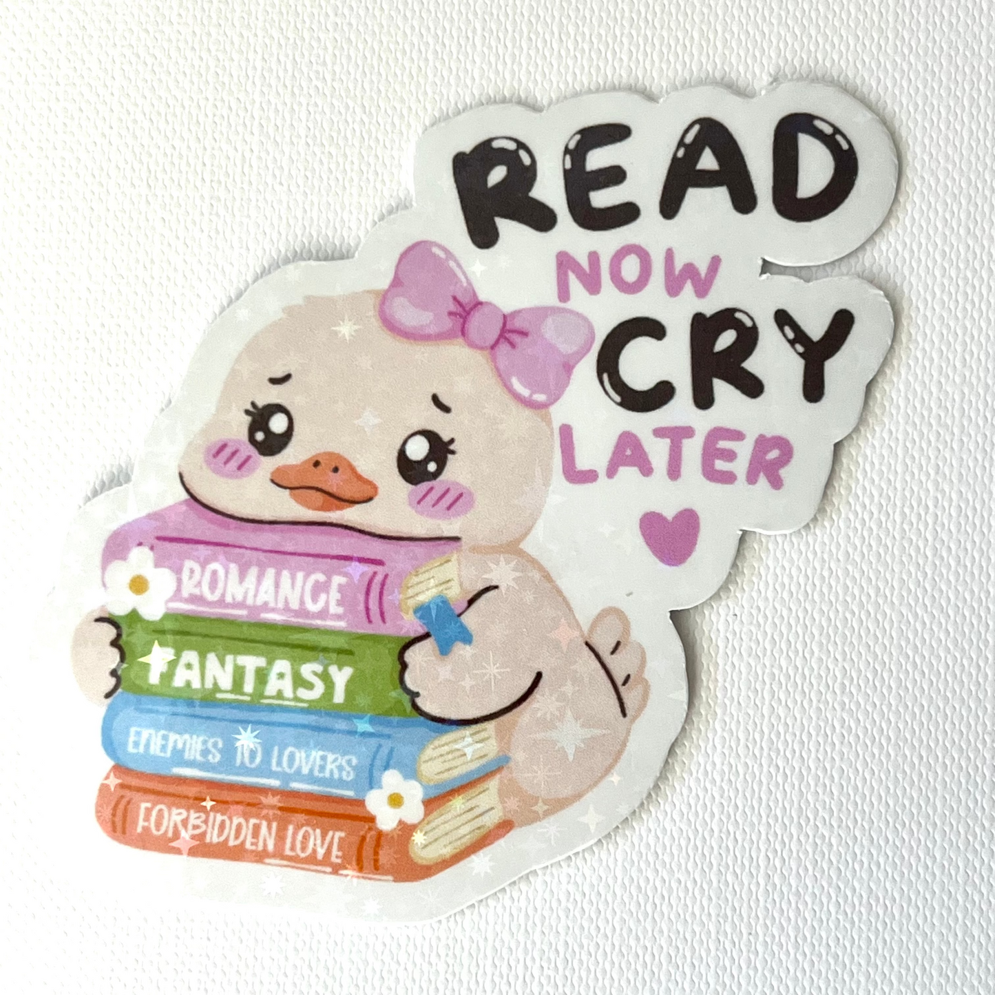 Naklejka Odklejka z serii DELULU - READ NOW CRY LATER