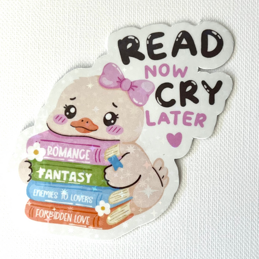 Naklejka Odklejka z serii DELULU - READ NOW CRY LATER