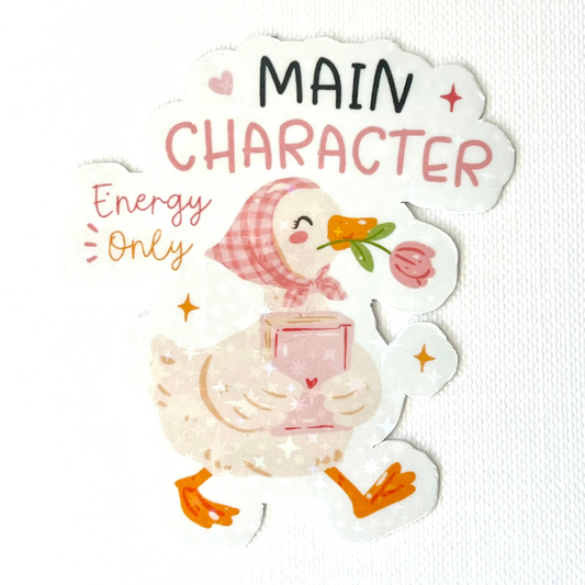 Naklejka Odklejka z serii DELULU - MAIN CHARACTER ENERGY ONLY