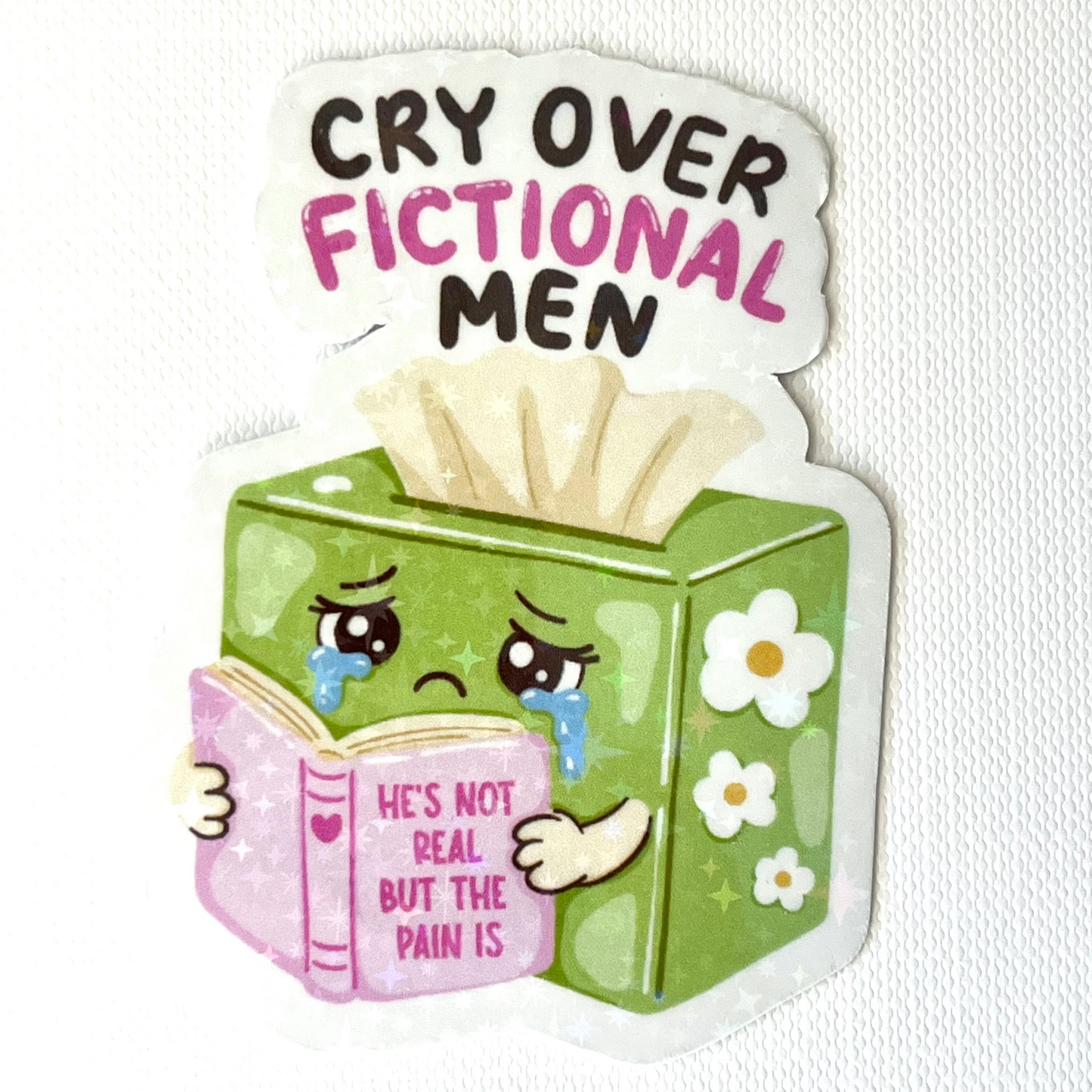Naklejka Odklejka z serii DELULU - CRY OVER FICTIONAL MEN
