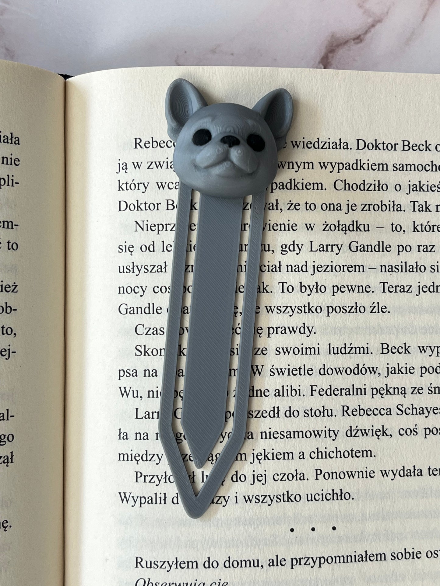 Zakładka 3D z wizerunkiem psa - BULDOG FRANCUSKI