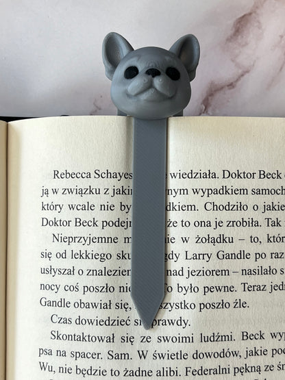 Zakładka 3D z wizerunkiem psa - BULDOG FRANCUSKI