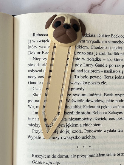 Zakładka 3D z wizerunkiem psa - MOPS