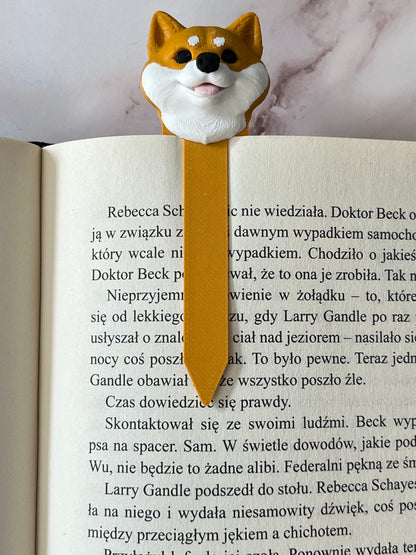 Zakładka 3D z wizerunkiem psa - SHIBA INU PIESEŁ