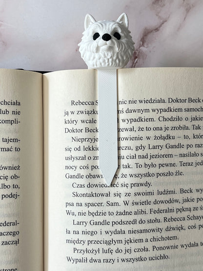 Zakładka 3D z wizerunkiem psa - TERRIER WESTIE