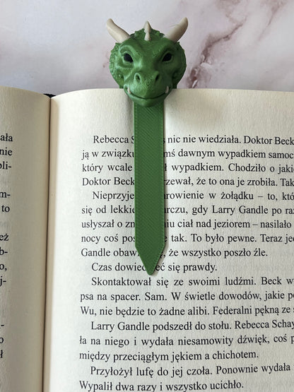 Zakładka 3D z wizerunkiem smoka - GREEN DRAGON