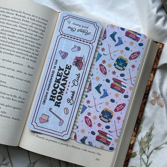 Zakładka papierowa HOCKEY ROMANCE Book Club