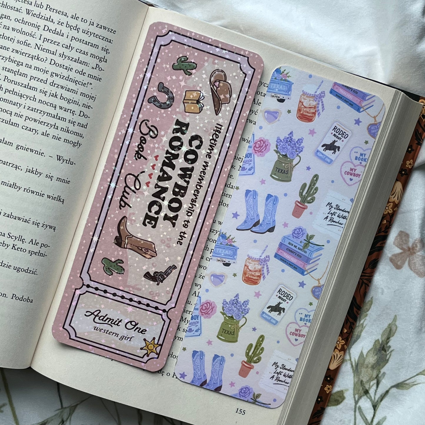 Zakładka papierowa COWBOY ROMANCE Book Club