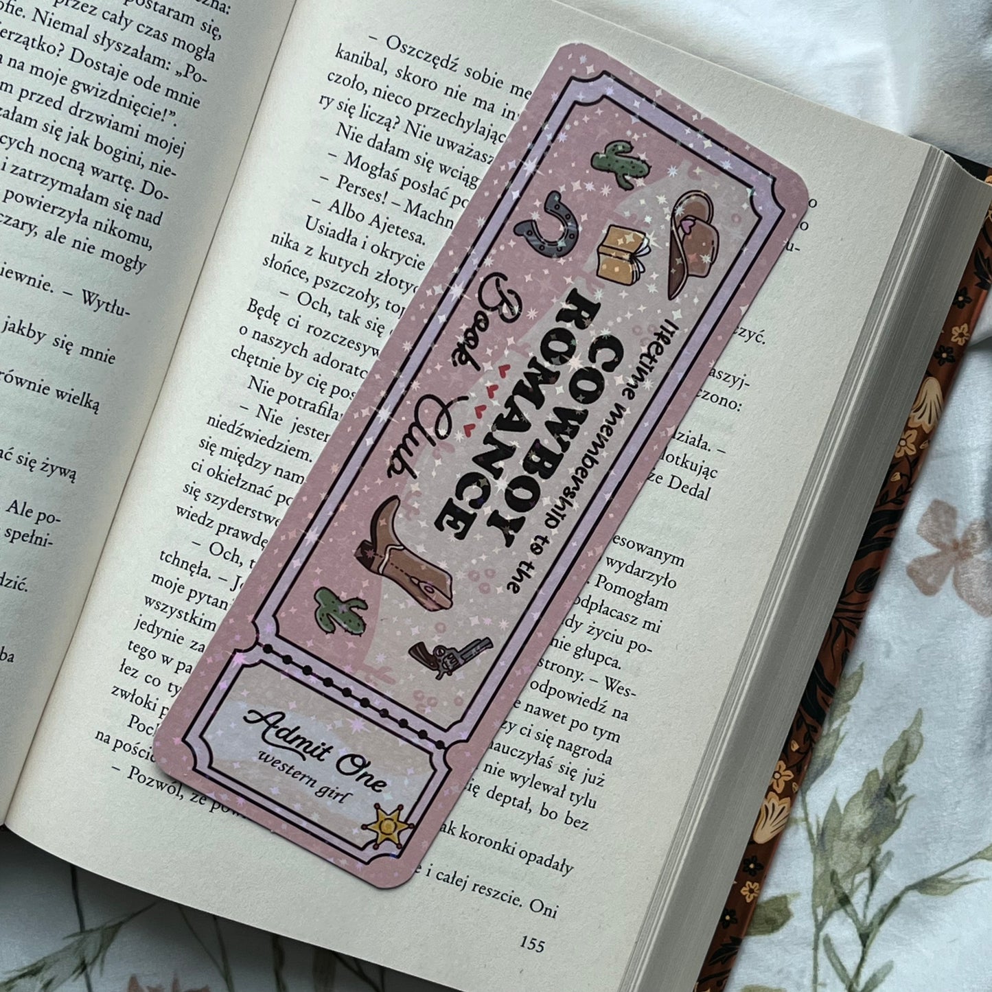 Zakładka papierowa COWBOY ROMANCE Book Club