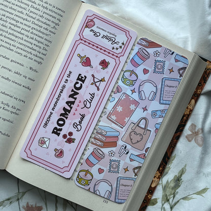 Zakładka papierowa ROMANCE Book Club
