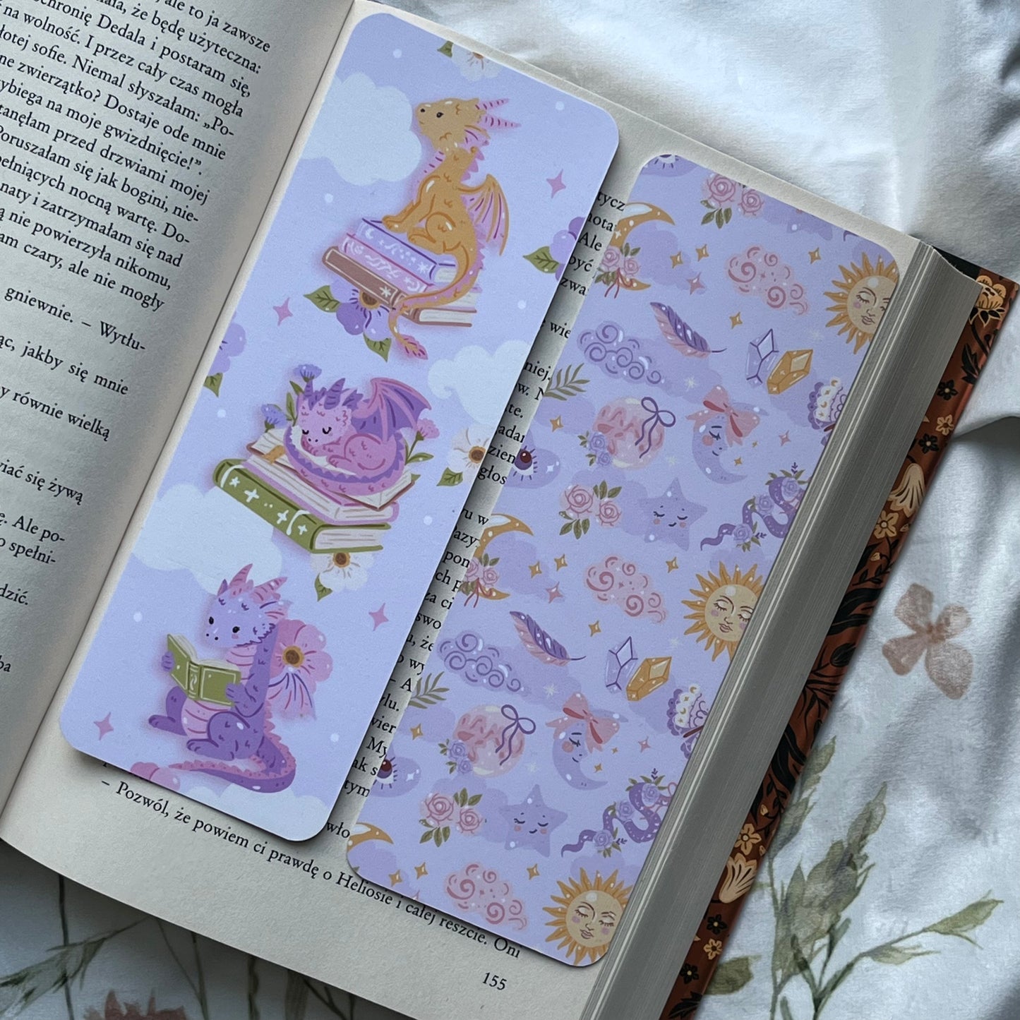 Zakładka papierowa CUTE DRAGON READING