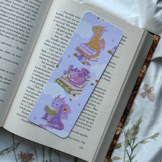 Zakładka papierowa CUTE DRAGON READING