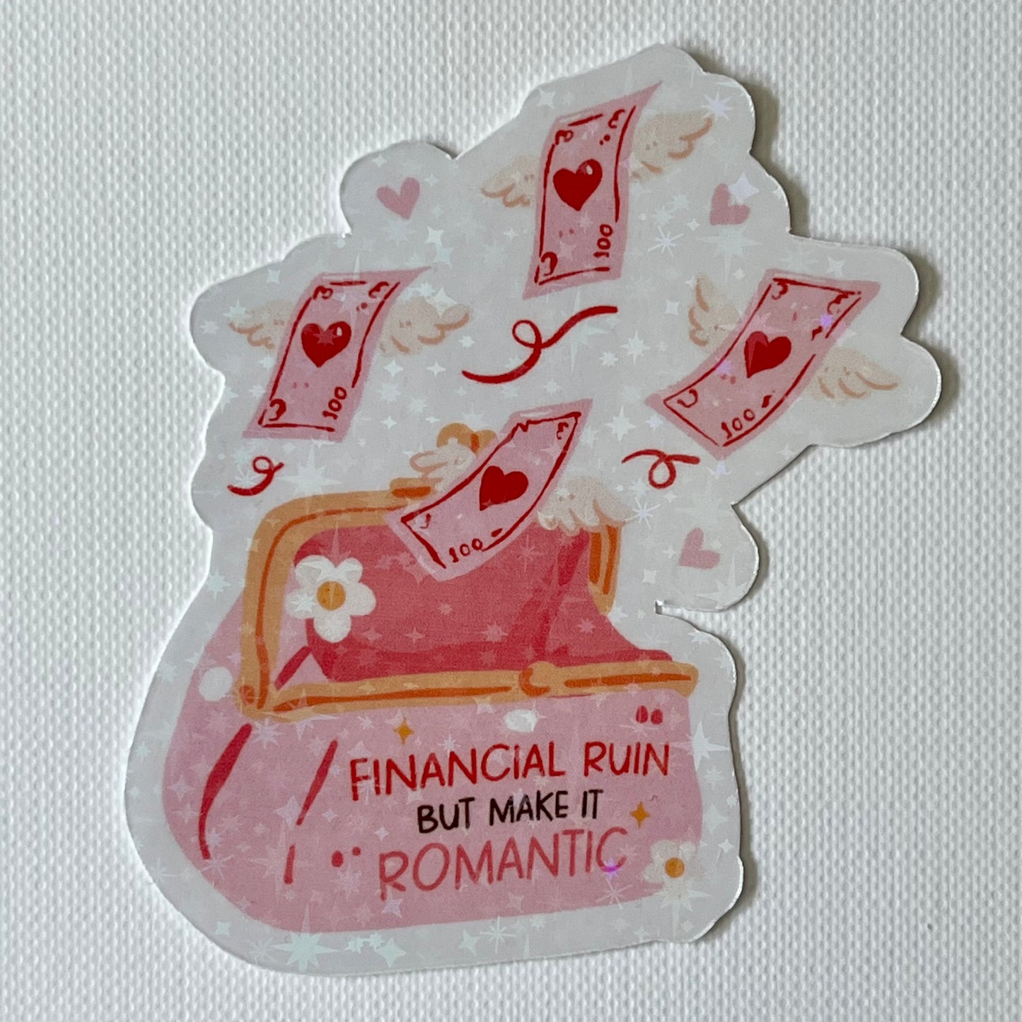 Naklejka Odklejka z serii DELULU - FINANCIAL RUIN