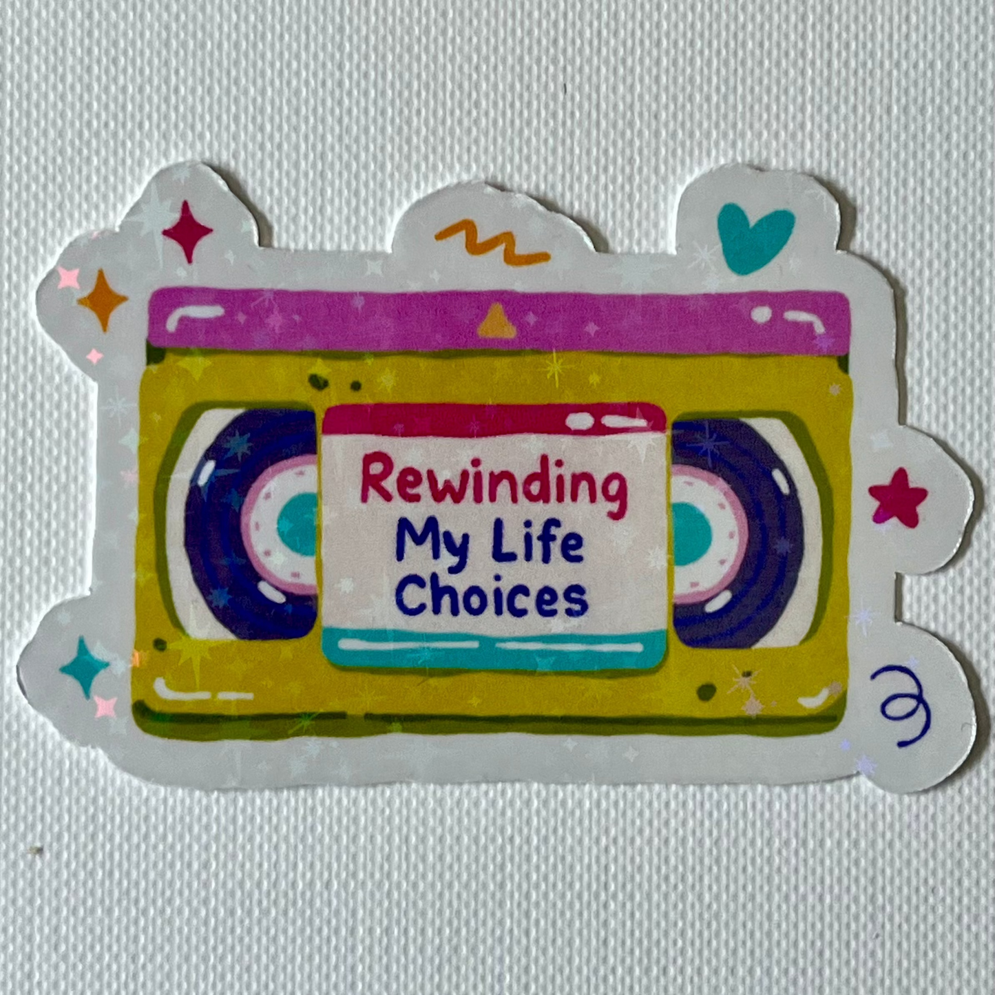 Naklejka Odklejka z serii DELULU - REWINDING MY LIFE CHOICES