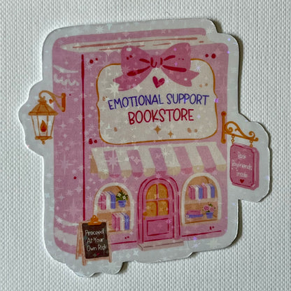 Naklejka Odklejka z serii DELULU - EMOTIONAL SUPPORT BOOKSTORE