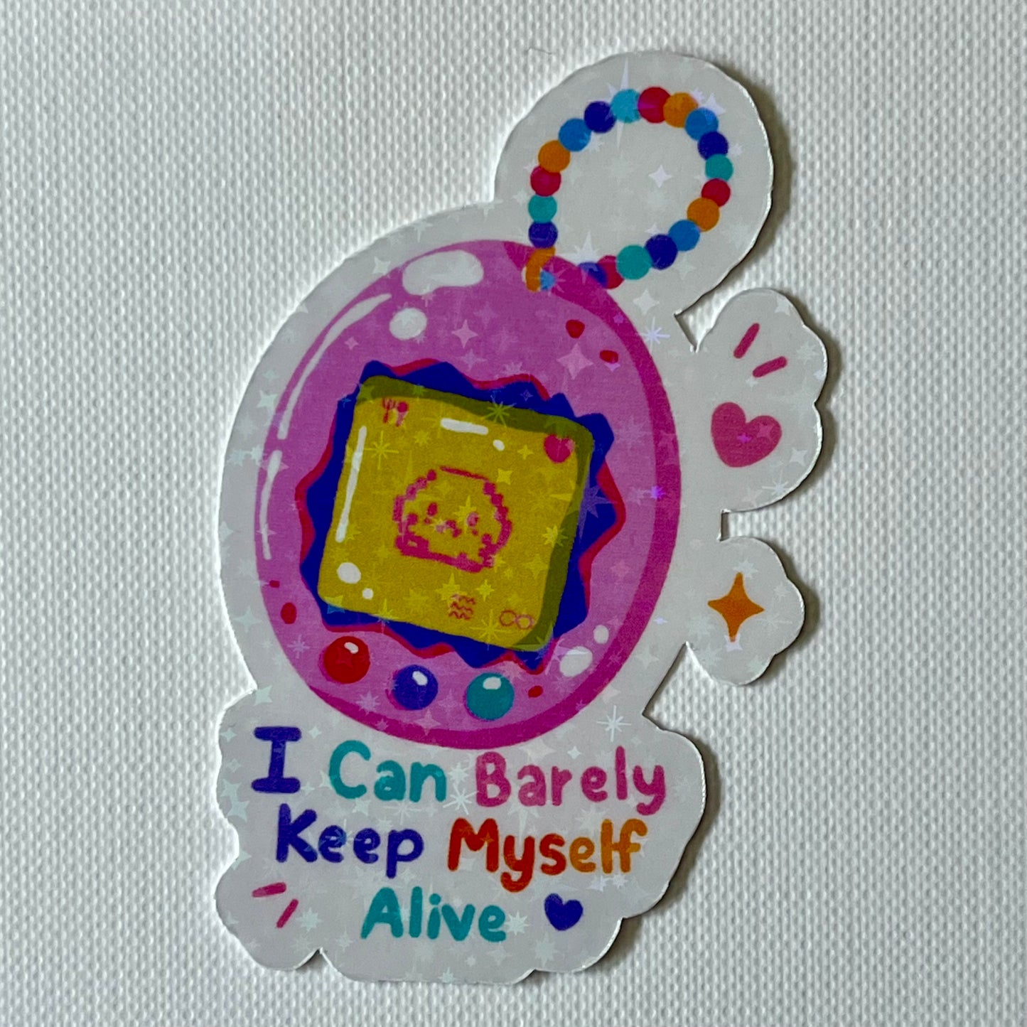Naklejka Odklejka z serii DELULU - BARELY KEEP ALIVE