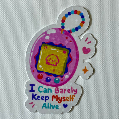 Naklejka Odklejka z serii DELULU - BARELY KEEP ALIVE