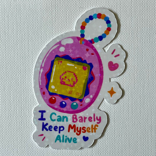Naklejka Odklejka z serii DELULU - BARELY KEEP ALIVE