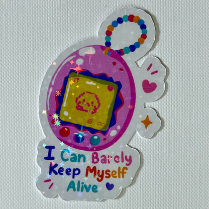 Naklejka Odklejka z serii DELULU - BARELY KEEP ALIVE