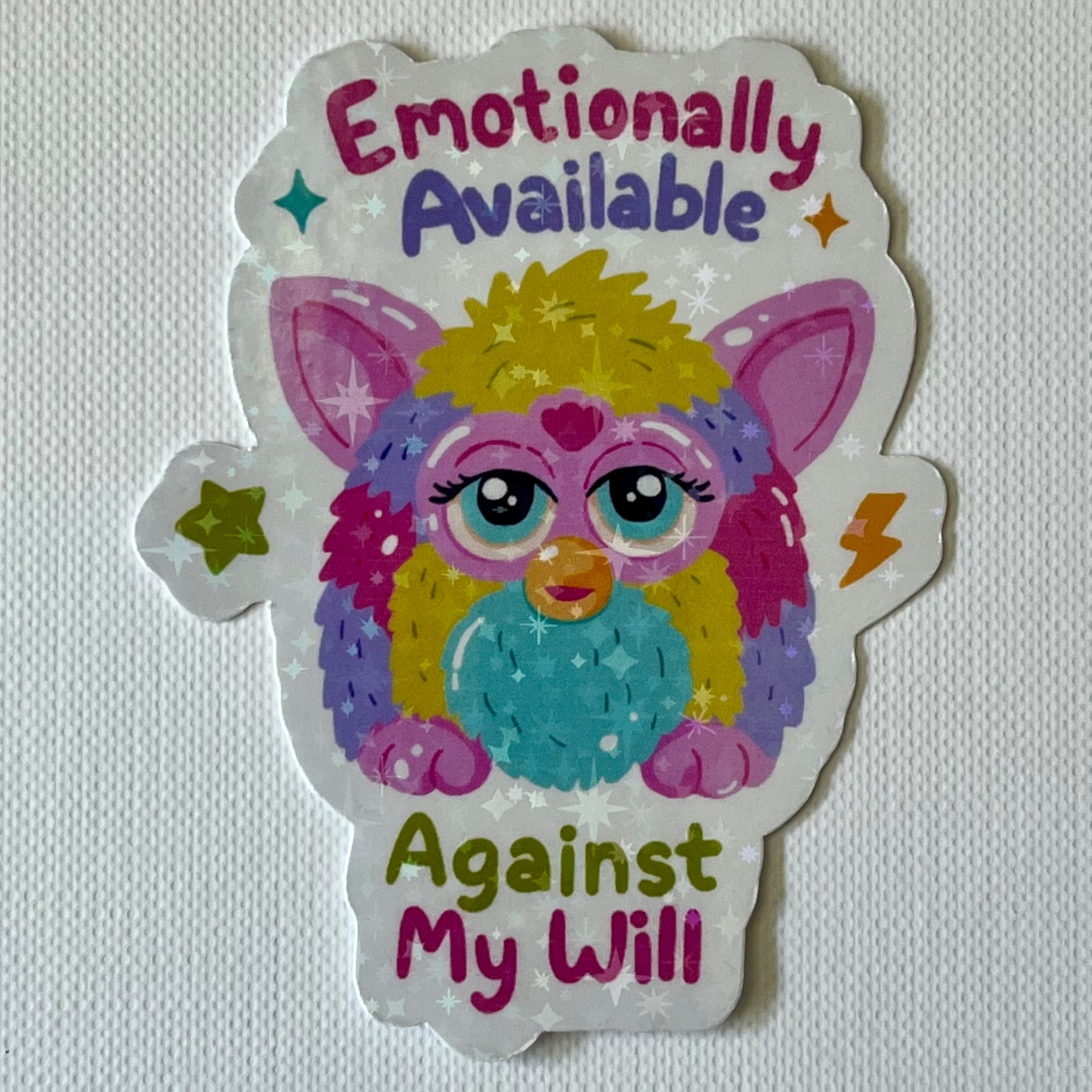 Naklejka Odklejka z serii DELULU - EMOTIONALLY AVAILABLE
