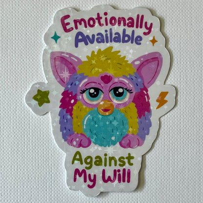 Naklejka Odklejka z serii DELULU - EMOTIONALLY AVAILABLE