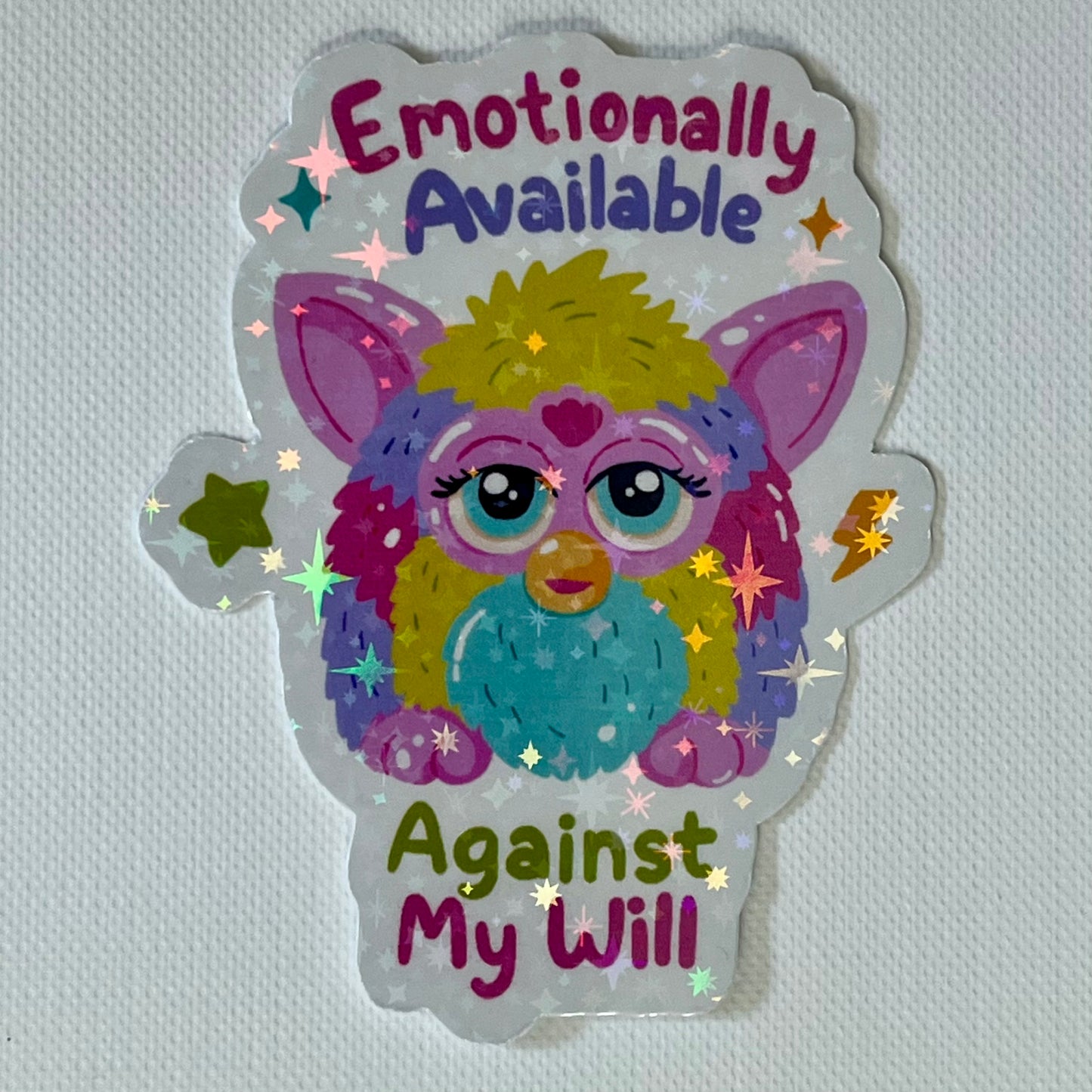 Naklejka Odklejka z serii DELULU - EMOTIONALLY AVAILABLE
