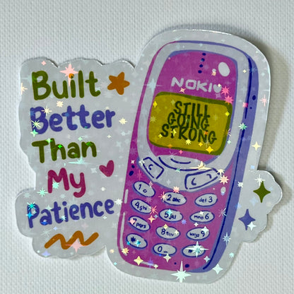 Naklejka Odklejka z serii DELULU - BUILT BETTER