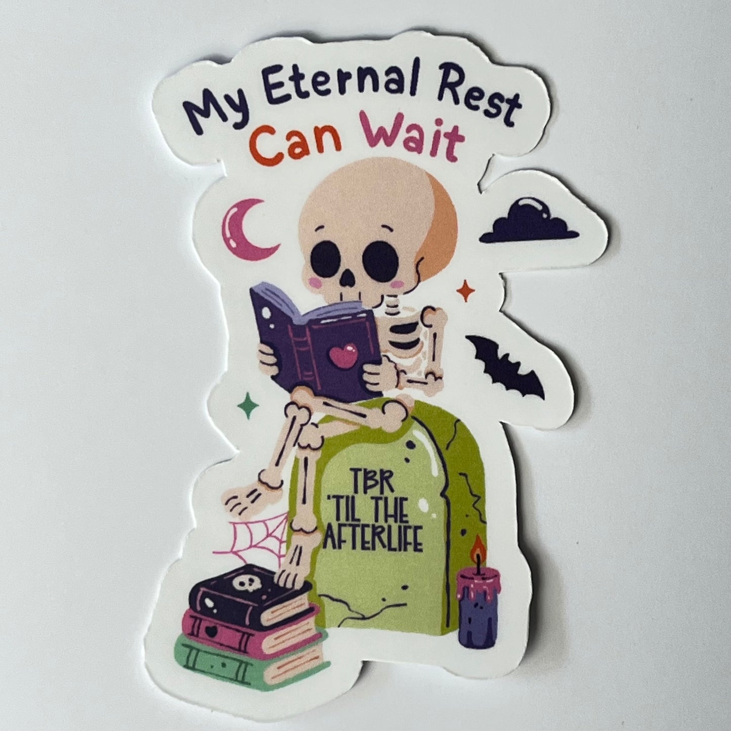 Naklejka Odklejka z serii SPOOKY DELULU  -  MY ETERNAL REST CAN WAIT