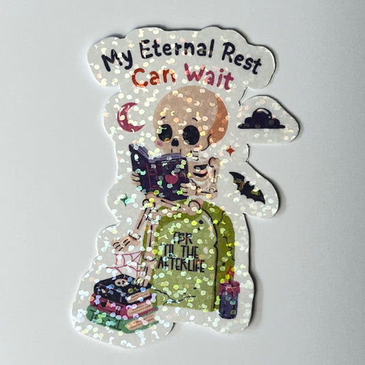 Naklejka Odklejka z serii SPOOKY DELULU  -  MY ETERNAL REST CAN WAIT
