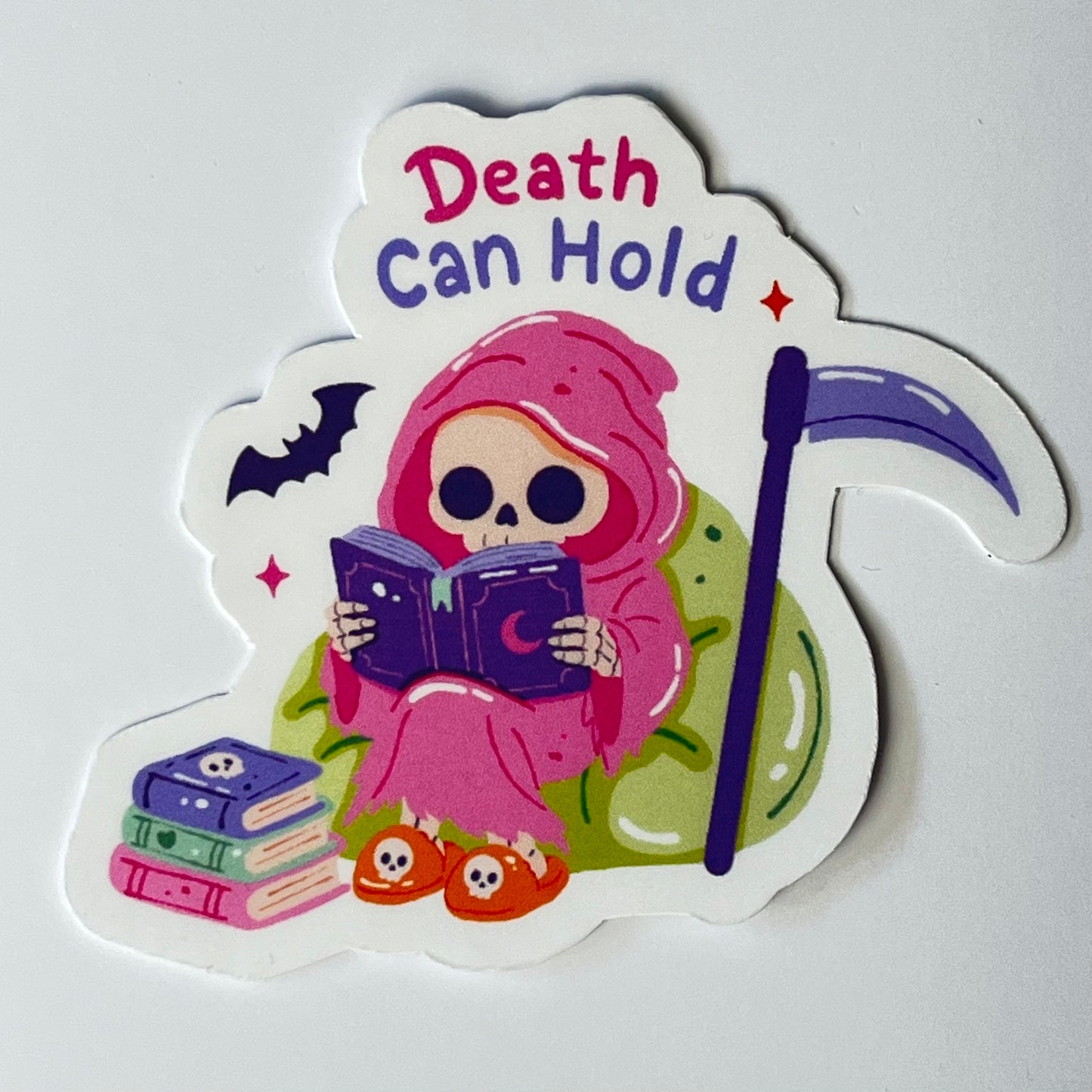 Naklejka Odklejka z serii SPOOKY DELULU  - DEATH CAN HOLD