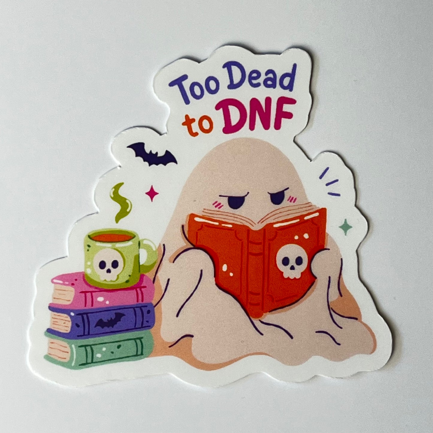 Naklejka Odklejka z serii SPOOKY DELULU  - TOO DEAD TO DNF