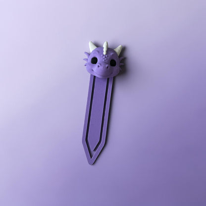 Zakładka 3D z wizerunkiem smoka - CUTE PURPLE DRAGON