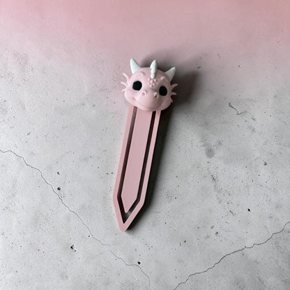 Zakładka 3D z wizerunkiem smoka - CUTE PINK DRAGON