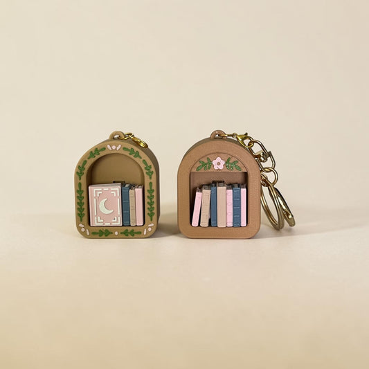Mini biblioteczka – charms brelok fidget kliker dla miłośników książek