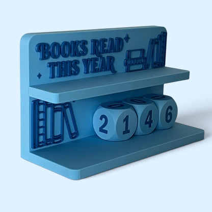Licznik przeczytanych książek - wersja angielska - BLUE BOOK TRACKER