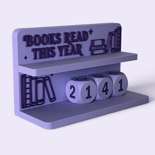 Licznik przeczytanych książek - wersja angielska - PURPLE BOOK TRACKER