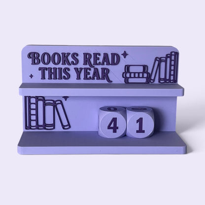 Licznik przeczytanych książek - wersja angielska - PURPLE BOOK TRACKER