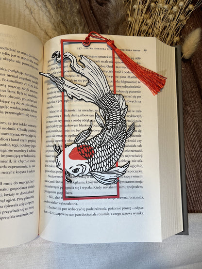 CRIMSON KOI - Zakładka 3D do książki